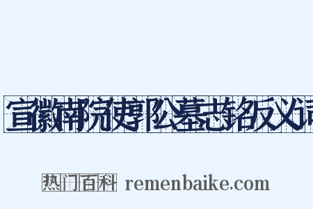 宣徽南院使郭公墓志铭反义词是什么意思的图片